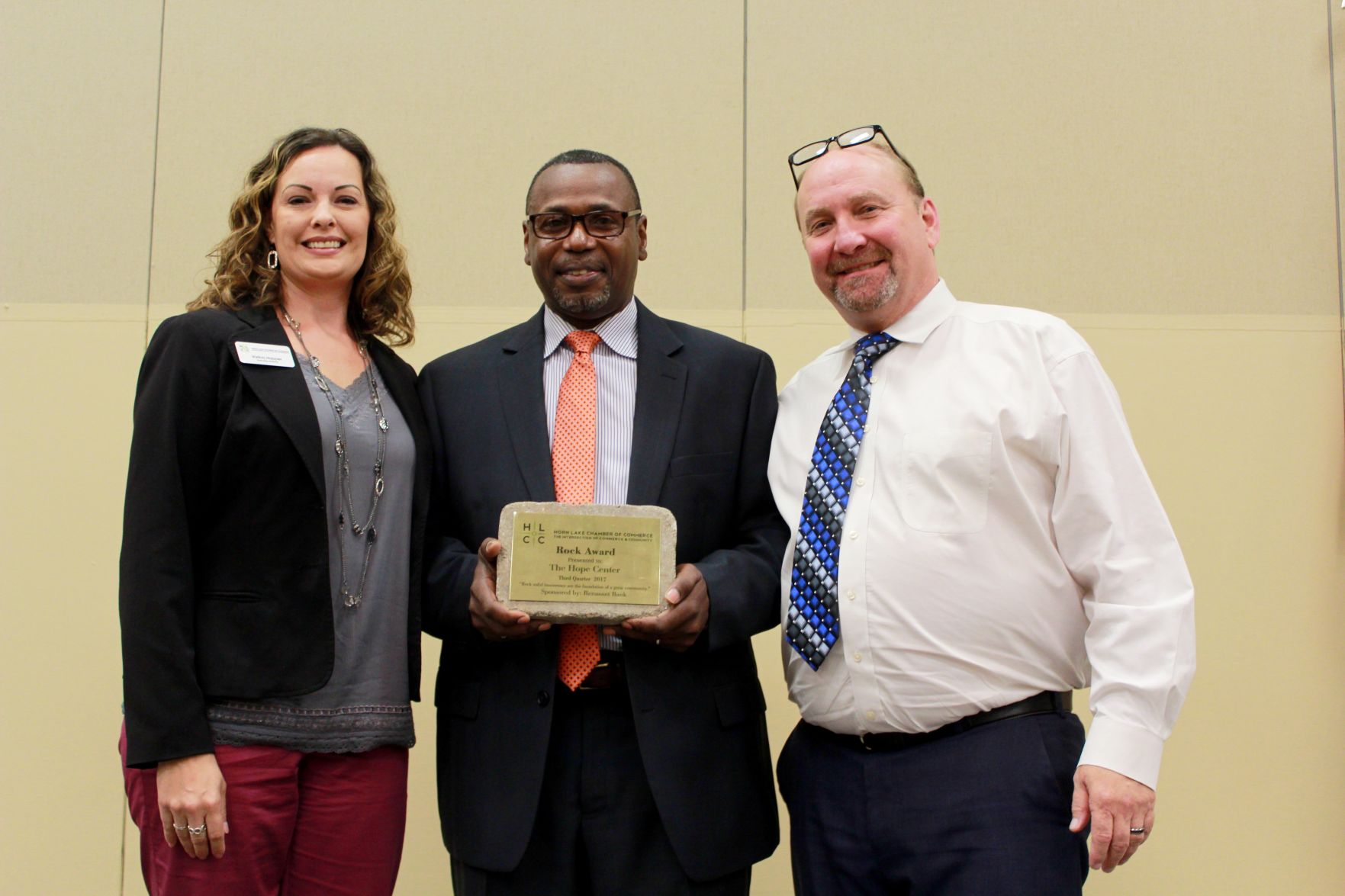 Horn Lake Chamber Rock Award to Hope Center